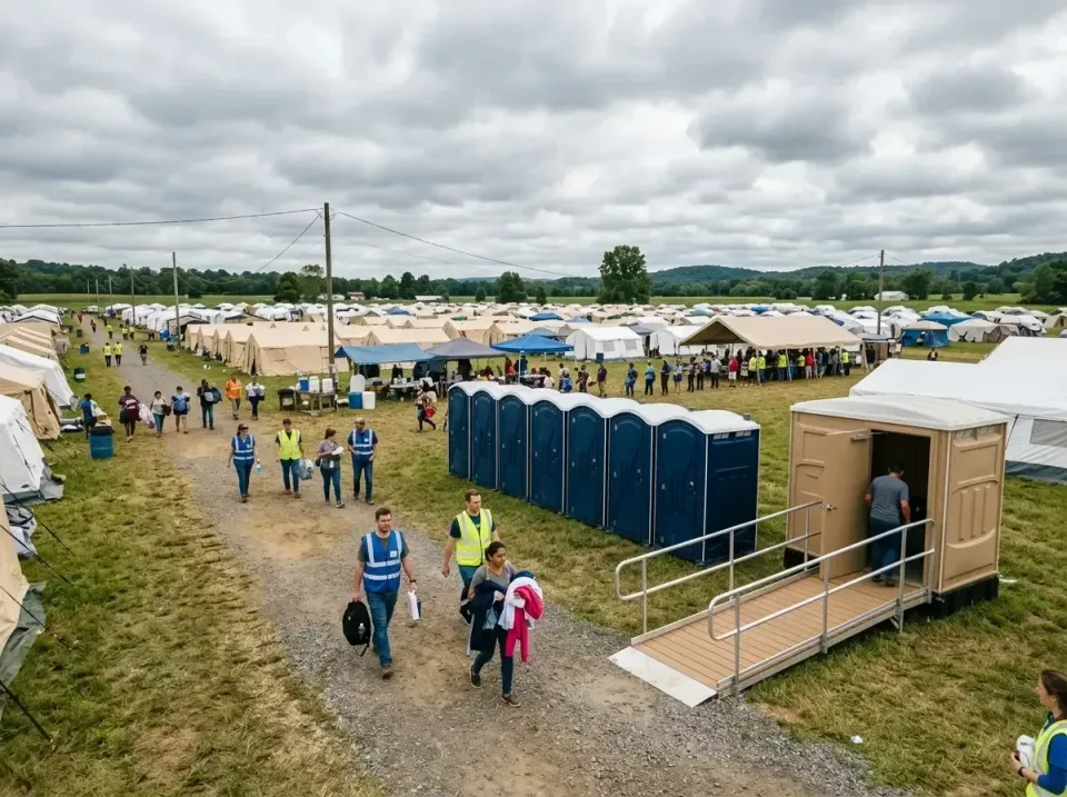disaster-relief-camp-restrooms-010 — frequently asked questions, Dumpster & Portable Bathrooms Rental in Booneville, AR